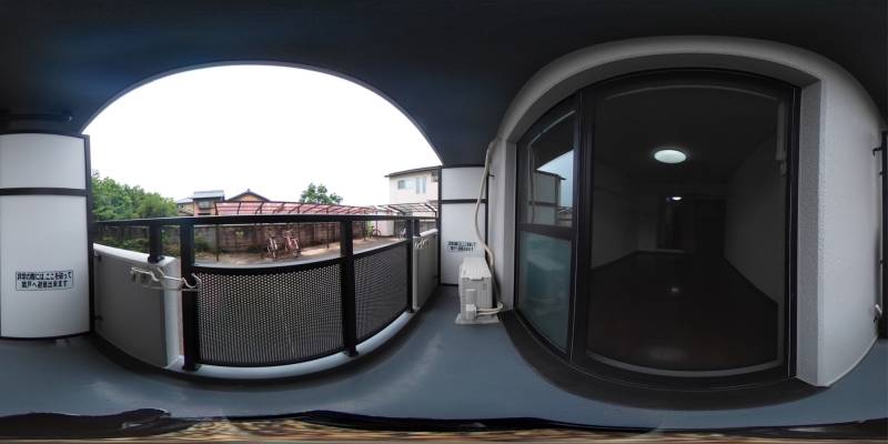 パノラマ画像バルコニー