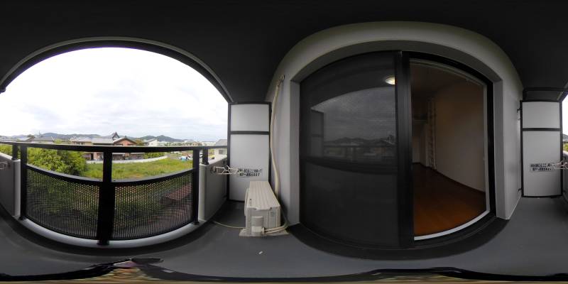 パノラマ画像バルコニー