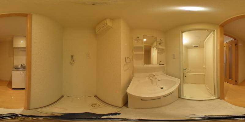 パノラマ画像洗面所