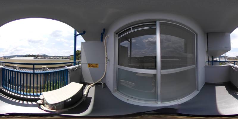 パノラマ画像バルコニー