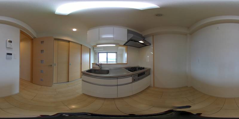 パノラマ画像キッチン