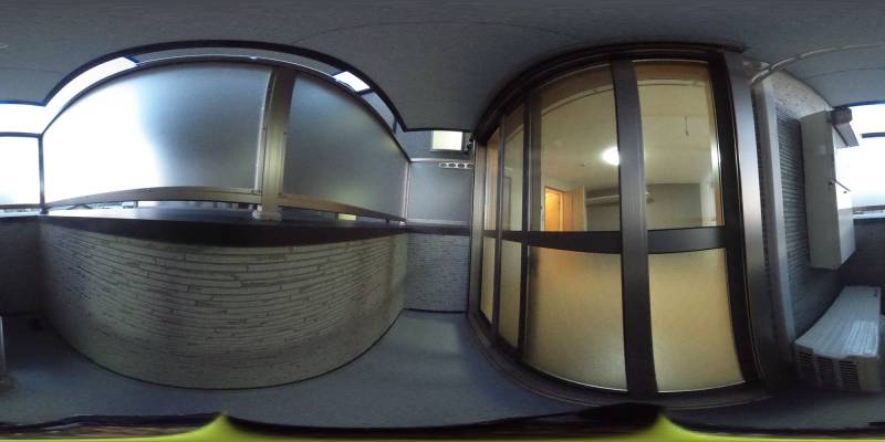 パノラマ画像バルコニー