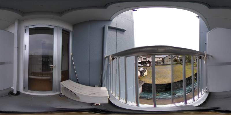 パノラマ画像バルコニー