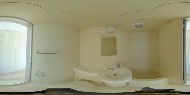 パノラマ画像バスルーム
