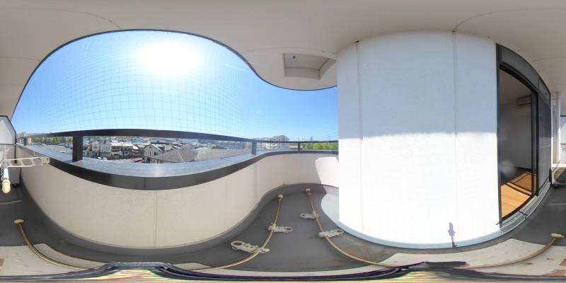 パノラマ画像バルコニー