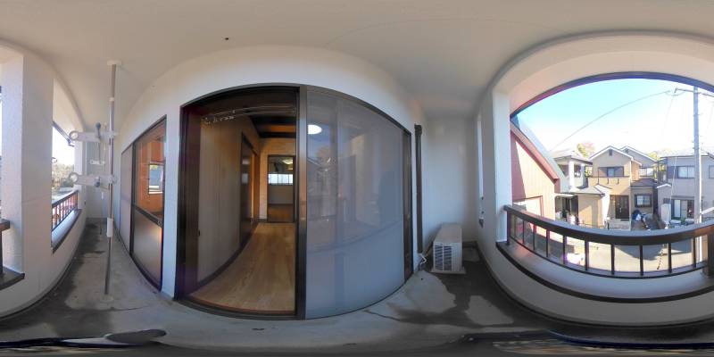 パノラマ画像バルコニー