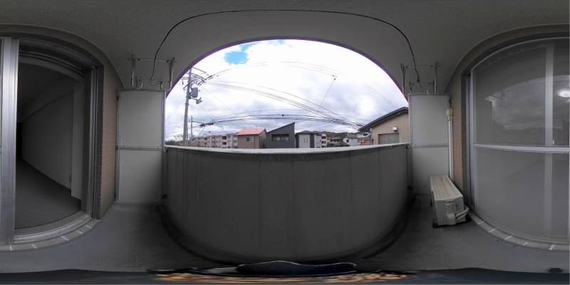 パノラマ画像バルコニー
