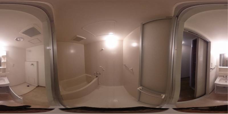 パノラマ画像バスルーム