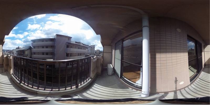 パノラマ画像バルコニー