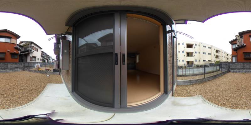 パノラマ画像庭