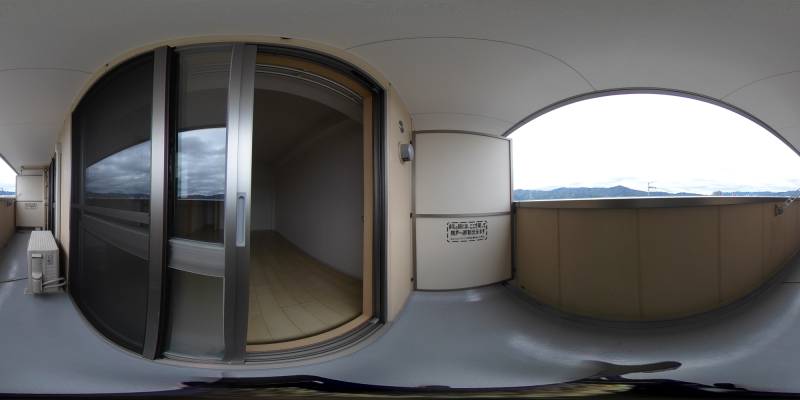 パノラマ画像バルコニー