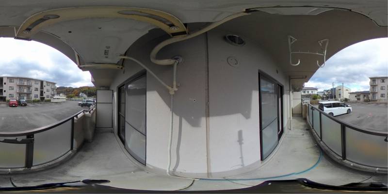 パノラマ画像バルコニー