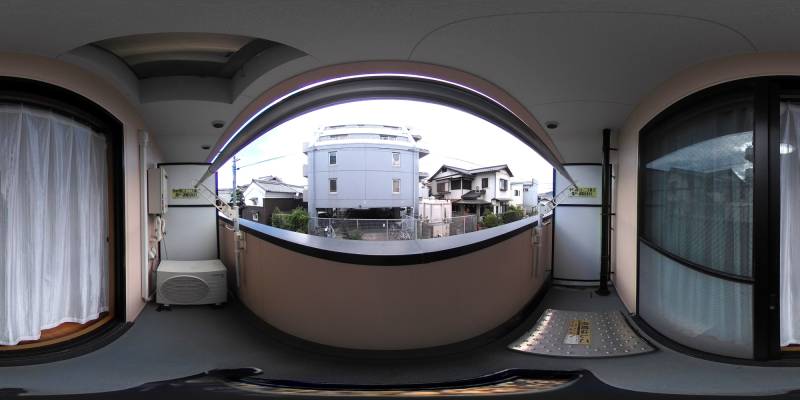 パノラマ画像バルコニー