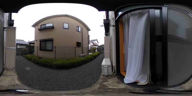 パノラマ画像庭