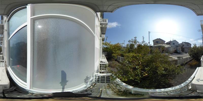 パノラマ画像バルコニー