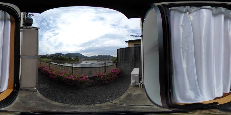 パノラマ画像庭