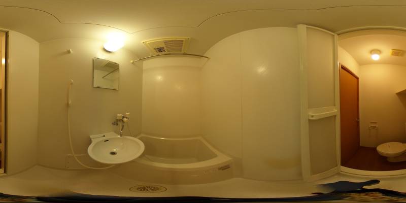 パノラマ画像バスルーム