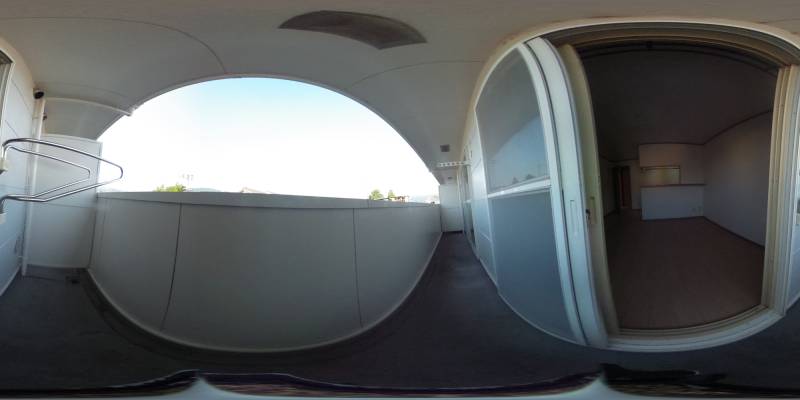 パノラマ画像バルコニー