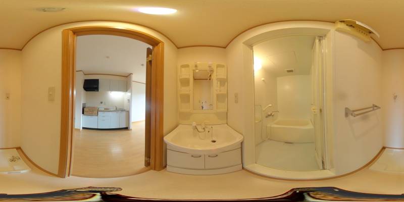 パノラマ画像洗面所