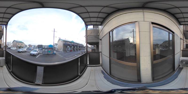 パノラマ画像バルコニー