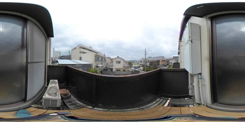 パノラマ画像バルコニー