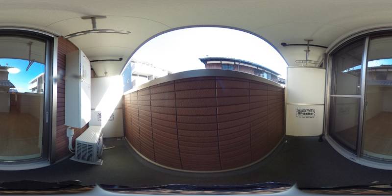 パノラマ画像バルコニー