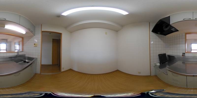 パノラマ画像キッチン