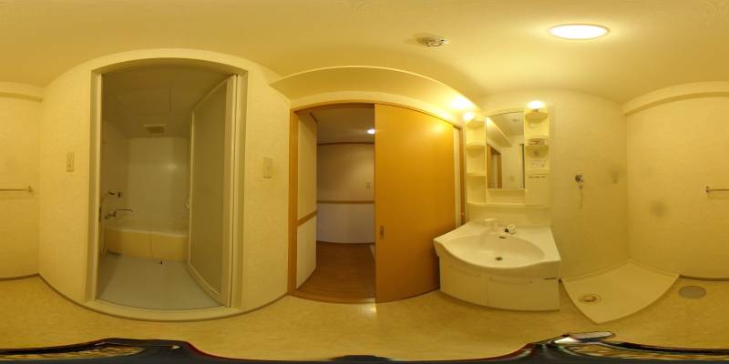 パノラマ画像洗面所