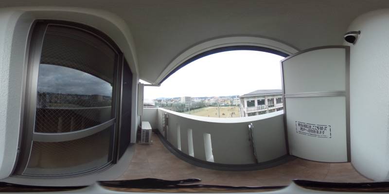 パノラマ画像バルコニー