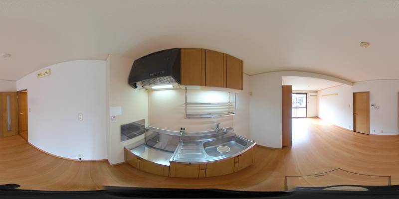 パノラマ画像キッチン