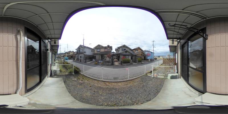 パノラマ画像バルコニー