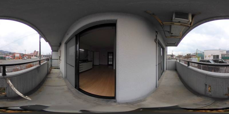 パノラマ画像バルコニー