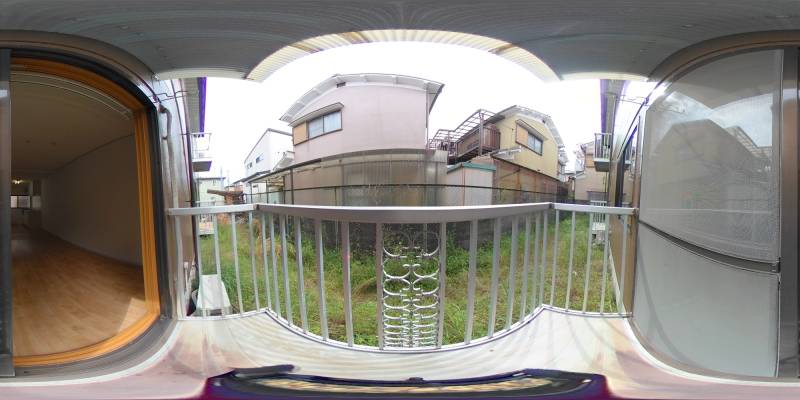 パノラマ画像バルコニー