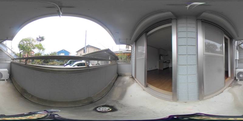 パノラマ画像バルコニー