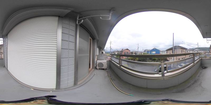 パノラマ画像バルコニー