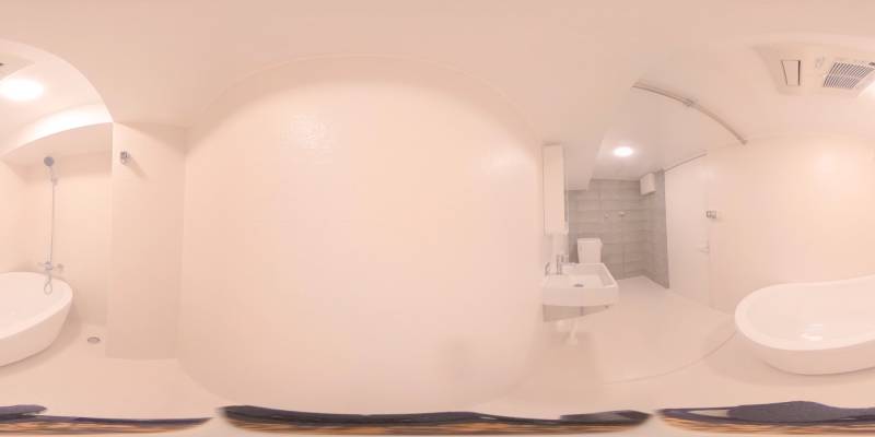 パノラマ画像バスルーム