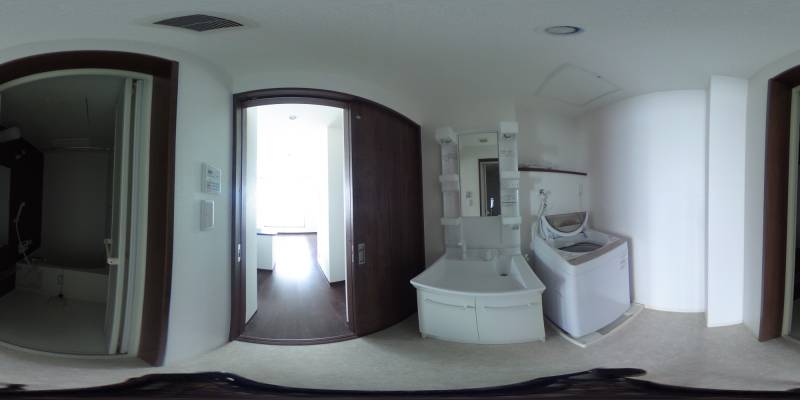 パノラマ画像洗面所