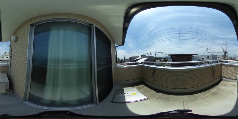 パノラマ画像バルコニー