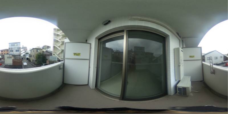 パノラマ画像バルコニー
