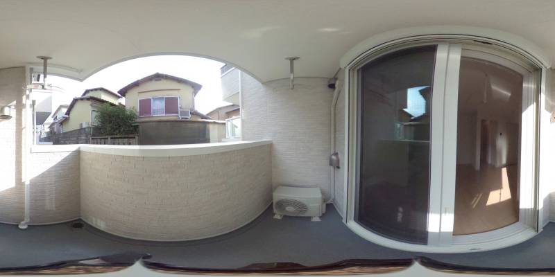 パノラマ画像バルコニー