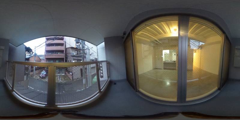 パノラマ画像バルコニー