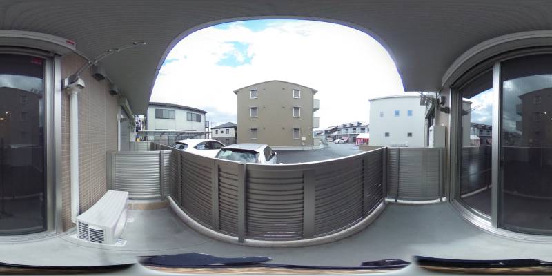 パノラマ画像バルコニー