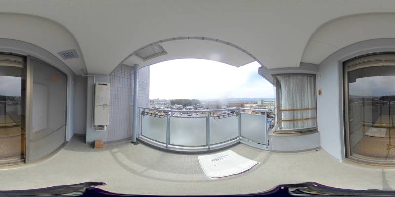 パノラマ画像バルコニー