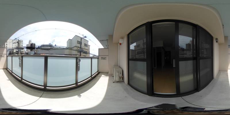 パノラマ画像バルコニー