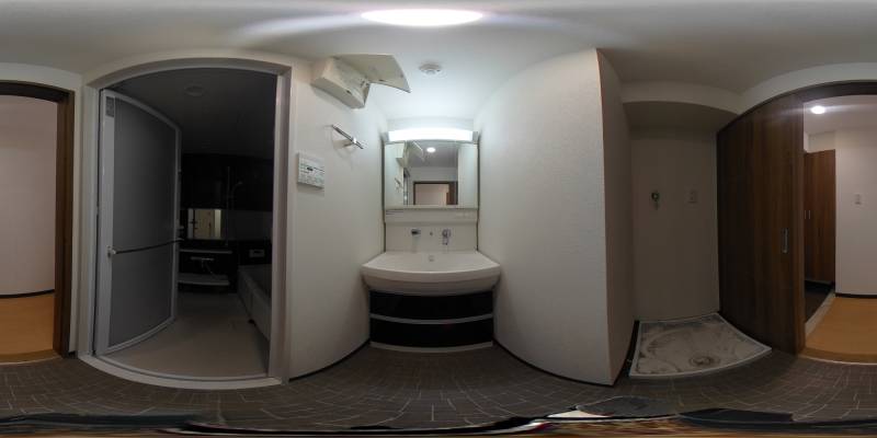 パノラマ画像洗面所