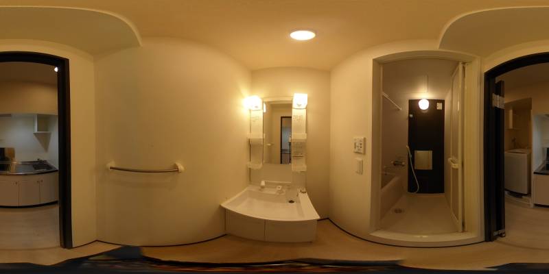 パノラマ画像洗面所