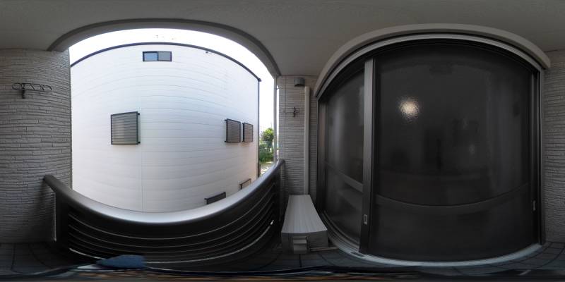 パノラマ画像バルコニー