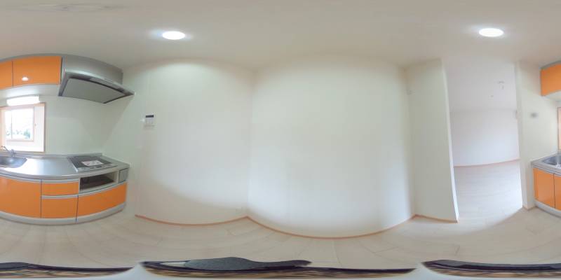 パノラマ画像キッチン
