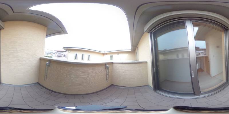 パノラマ画像バルコニー