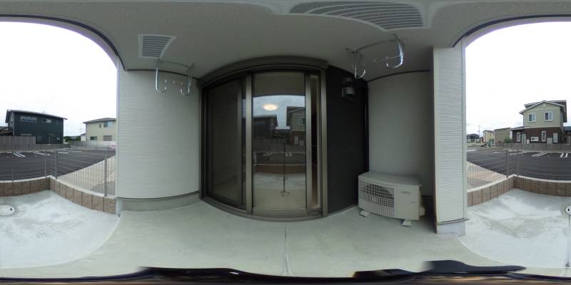 パノラマ画像庭